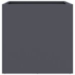 vidaXL Jardinières 2 Pièces anthracite 49x47x46 cm acier laminé à froid