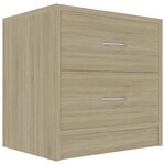 vidaXL Table de chevet Chêne sonoma 40x30x40 cm Bois d'ingénierie