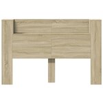 vidaXL Armoire tête de lit avec LED chêne sonoma 160x16 5x103 5 cm