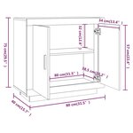 vidaXL Buffet Blanc 80x40x75 cm Bois d'ingénierie