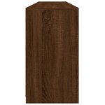 vidaXL Buffet avec lumières LED chêne marron 162x37x67 cm