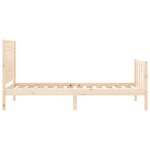 vidaXL Cadre de lit sans matelas bois de pin massif