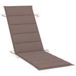 vidaXL Chaises longues lot de 2 avec coussins Bois d'acacia solide