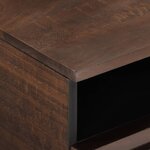 vidaXL Table basse marron 80x55x40 cm bois de massif manguier
