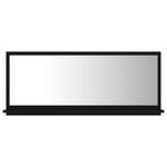 vidaXL Miroir de salle de bain Noir 90x10 5x37 cm Aggloméré