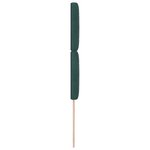 vidaXL Tête de lit LED vert foncé 100 cm en velours