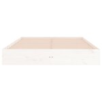 vidaXL Cadre de lit sans matelas blanc bois massif 150x200 cm