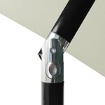 vidaXL Parasol de jardin à 3 niveaux avec mât en aluminium sable 2 m