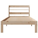 vidaXL Cadre de lit avec tête de lit 90x190 cm bois de pin massif