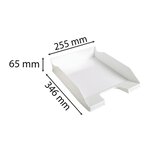 Corbeille À Courrier Combo Midi Office - Blanc Brillant - X 6 - Exacompta