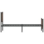 vidaXL Cadre de lit métal avec tête de lit et pied de lit 80x200 cm