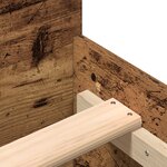 Lit vidaXL Bois Ancien 200x200 cm en Bois Agencé