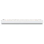 vidaXL Cadre de lit avec lumières LED blanc 90x200 cm