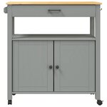 vidaXL Chariot de cuisine MONZA 84x40x90 cm bois massif de pin