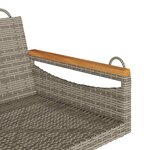 vidaXL Balancelle gris 63x62x40 cm résine tressée