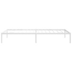 vidaXL Cadre de lit métal sans matelas blanc 90x200 cm