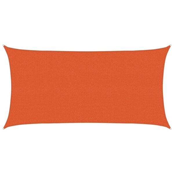vidaXL Voile d'ombrage 160 g/m² Orange 2x3 5 m PEHD