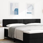 Tête de lit LED vidaXL avec boutons capitonnés noire 100 cm en tissu