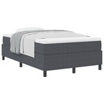 vidaXL Lit à Ressorts avec Matelas Gris Foncé 120x200 cm Tissu en Velours Côtelé