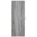 vidaXL Armoire murale sonoma gris 34 5x34x90 cm