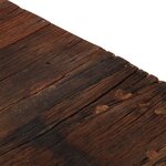 vidaXL Table basse argenté inox et bois de mélèze massif