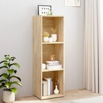 vidaXL Bibliothèque/Meuble TV Chêne sonoma 36 x 30 x 114 cm Aggloméré