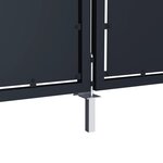 vidaXL Portail de jardin Acier 300 x 75 cm Anthracite