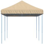 vidaXL Tente de réception pliable escamotable beige 580x292x315 cm