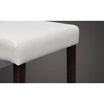 vidaXL Chaises à manger lot de 4 blanc similicuir