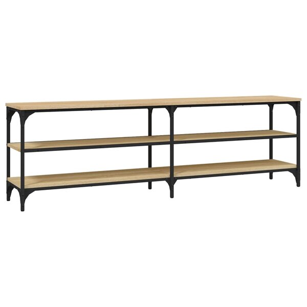 vidaXL Meuble TV chêne sonoma 160x30x50 cm bois d'ingénierie