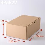 Lot de 50 Boîtes postales brunes 350x220x130 mm