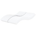 vidaXL Matelas en mousse blanc 200x220 cm dureté H2 H3