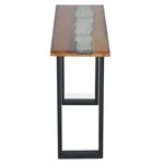 vidaXL Table console Teck 100 x 35 x 75 cm