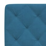 vidaXL Lit avec matelas bleu 80x200 cm velours