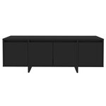 vidaXL Meuble TV Noir 120x30x40 5 cm Bois d'ingénierie