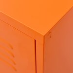 vidaXL Meuble TV Orange 105x35x50 cm Acier