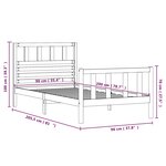 vidaXL Cadre de lit sans matelas bois massif 90x200 cm