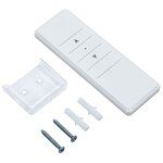 vidaXL Auvent automatique rétractable avec poteaux 4 5x3 5m Bleu blanc