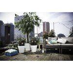 Pot de fleurs rond avec roues Loft Urban Ø 40 cm - Blanc