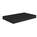 vidaXL Étagères murales flottantes 4 Pièces noir 40x23x3 8 cm MDF