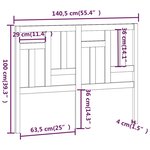 vidaXL Tête de lit 140 5x4x100 cm Bois massif de pin