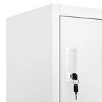 vidaXL Armoire à casier avec 18 compartiments Métal 90x40x180 cm