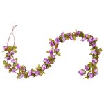 vidaXL Guirlandes de fleurs de Noël 6 Pièces violet clair 250 cm