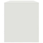 vidaXL Meuble TV blanc 99x39x44 cm acier
