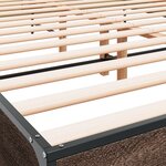 vidaXL Cadre de lit sans matelas chêne marron 135x190 cm