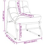 vidaXL Chaises Relaxantes de Jardin 2 Pièces avec Coussin Noir 60x80x71 cm Acier