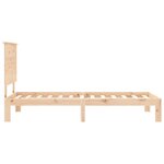 vidaXL Cadre de lit sans matelas bois de pin massif