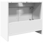 vidaXL Armoire de lavabo blanc 63x29x55 cm bois d'ingénierie