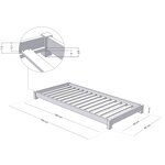 Lit enfant TEENY 90 x 180 bleu clair