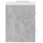 vidaXL Armoire d'évier avec lavabo intégré Gris béton Aggloméré